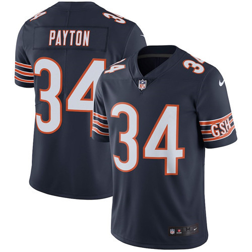 Chicago Bears #34 PAYTON Navy NFL Legend Jersey