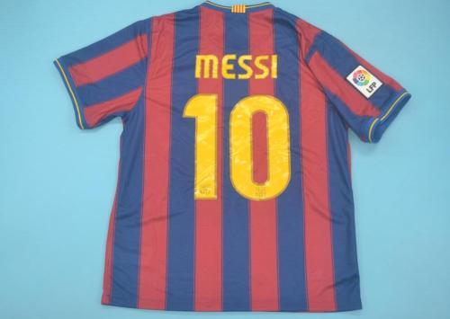 with LFP Patch Retro Jersey 2009-2010 Barcelona MESSI 10 Home Soccer Jersey