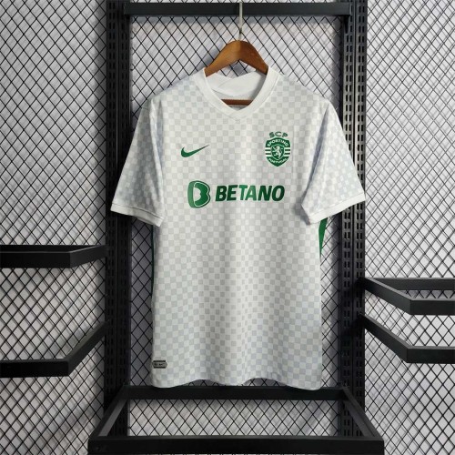 Fans Version 2022-2023 Sporting Lisbon 3rd Away White Soccer Jersey