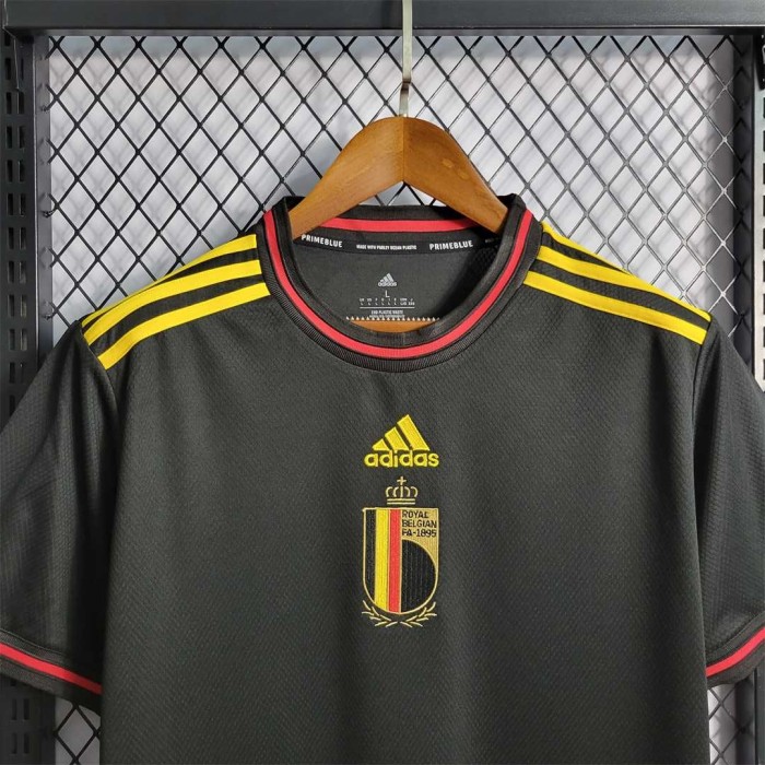 Fans Version 2022 World Cup BEL Away Black Soccer Jersey