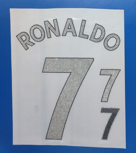 Diamond Printed Bling Bling RONALDO 7 for Manchester United Jersey