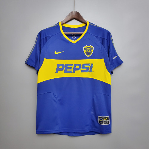 Retro Jersey 2003-2004 Boca Juniors 10 IARLEY Home Soccer Jersey