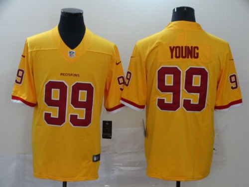 Washington Redskins 99 Chase Young Yellow 2020 NFL Draft First Round Pick Vapor Untouchable Limited Jersey
