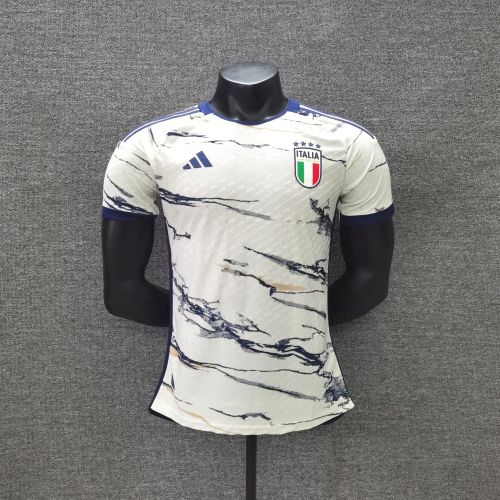 2023-2024 Player Version Italy Away White Soccer Jersey