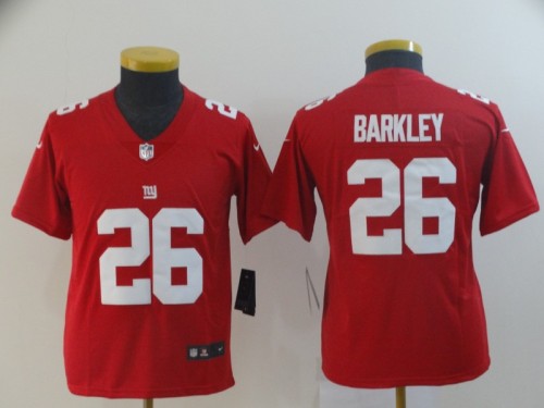 Youth New York Giants #26 BARKLEY Red NFL Jersey