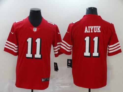 San Francisco 49ers 11 Brandon Aiyuk Red 2020 NFL Draft First Round Pick Vapor Untouchable Limited Jersey
