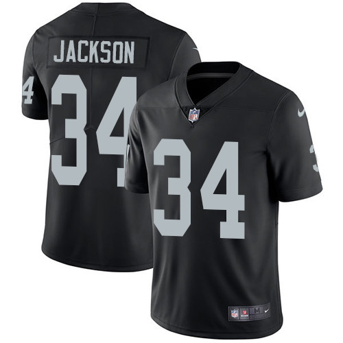 Oakland Raiders #34 JACKSON Black NFL Legend Jersey