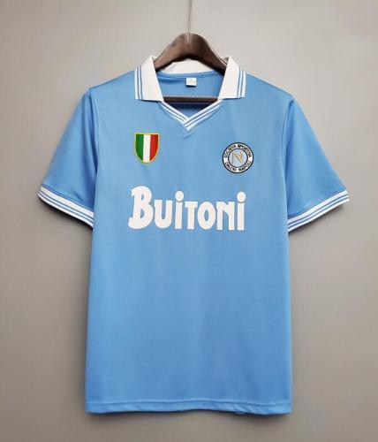 Retro Jersey 1986-1987 Calcio Napoli Special Edition Blue Soccer Jersey