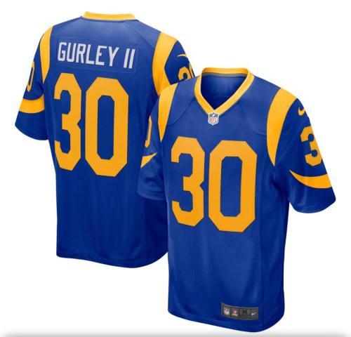 Los Angeles Rams 30 Todd Gurley II Royal 100th Season Vapor Untouchable Limited Jersey