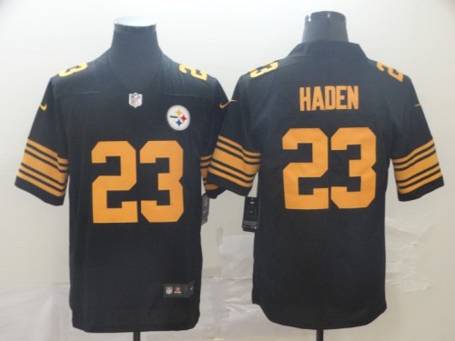Pittsburgh Steelers 23 Joe Haden Black Color Rush Limited Jersey