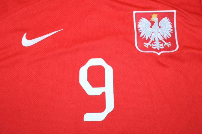 2022 LEWANDOWSKI POLAND RED Soccer Jersey