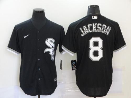 New York Yankees 8 JACKSON Black Cool Base Jersey