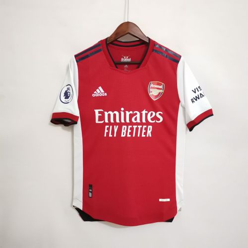 with EPL Patch Player Version 2021-2022 Arsenal Home Soccer Jersey