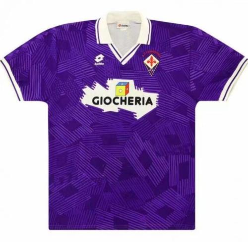 Retro Jersey 1991-1992 Fiorentina Home Blue Soccer Jersey
