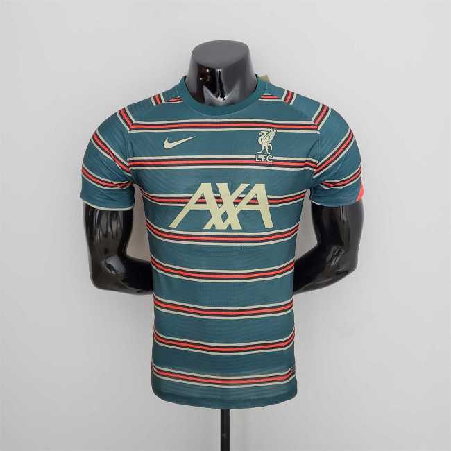 Player Version 2022-2023 Liverpool Green Soccer Training Jersey