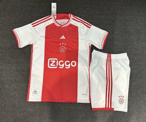 Adult Uniform 2023-2024 Ajax Home Soccer Jersey Shorts