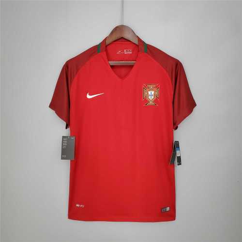 Retro Jersey 2016 Portugal Home Vintage Soccer Jersey