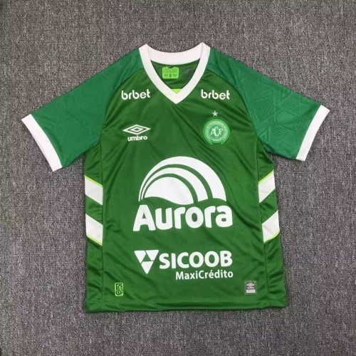 with All Sponor Logos Fans Version 2023-2024 Chapecoense Home Soccer Jersey