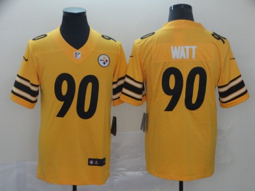 Pittsburgh Steelers 90 T.J. Watt Gold Inverted Legend Limited Jersey