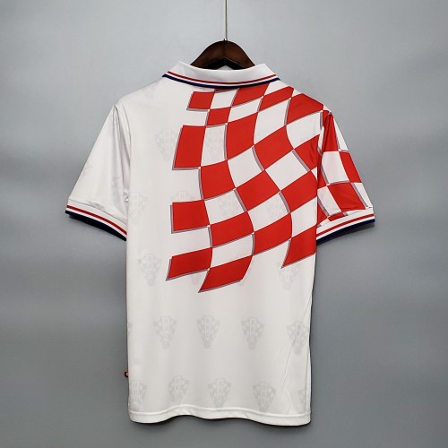 Retro Jersey 1998 Croatia Home Soccer Jersey Vintage Football Shirt