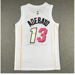 Miami Heat 13 ADEBAYO White NBA Jersey Basketball Shirt