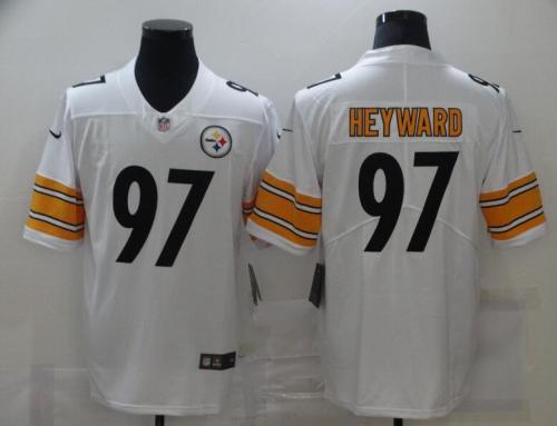 Steelers 97 Cameron Heyward White Vapor Untouchable Limited Jersey
