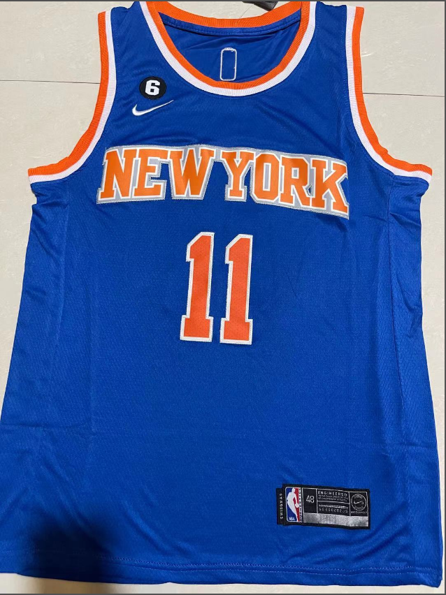 2023 City Edition New York Knicks 11 BRUNSON Blue NBA Shirt