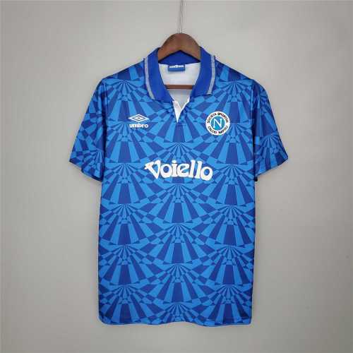 Retro Jersey 1991-1993 Napoli Home Blue Soccer Jersey
