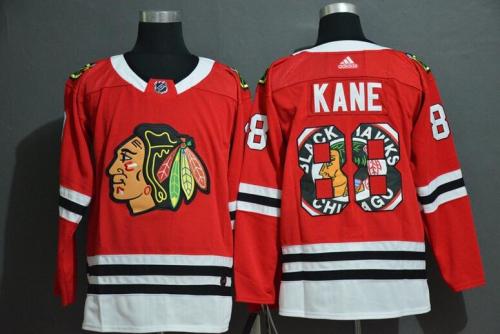 Chicago Blackhawks 88 KANE Red Fashion Jersey