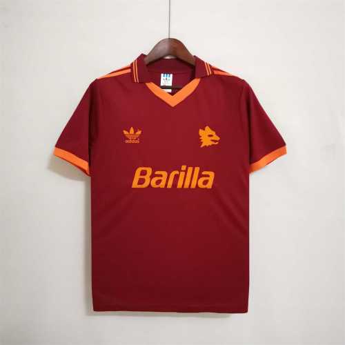 Retro Jersey 1992-1994 As Roma Home Soccer Jersey Vintage Football Shirt