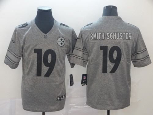 Pittsburgh Steelers 19 SMITH-SCHUSTER Gray Gridiron Gray Vapor Untouchable Limited Jersey