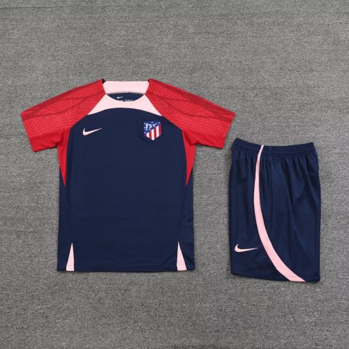 Adult Uniform 2023-2024 Atletico Madrid Royal Blue Soccer Training Jersey and Shorts