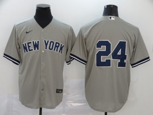 New York Yankees 24 Grey 2020 Cool Base Jersey
