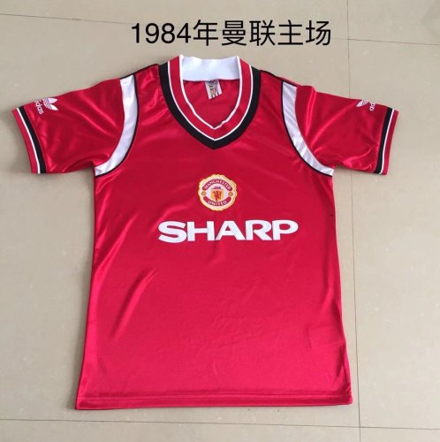 Retro Jersey 1984 Manchester United Home Soccer Jersey