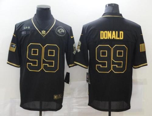 Rams 99 Aaron Donald Black Gold Vapor Untouchable Limited Jersey