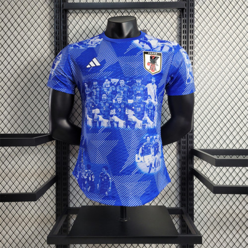 Player Version 2023-2024 Japan Special Edition Blue Soccer Jersey