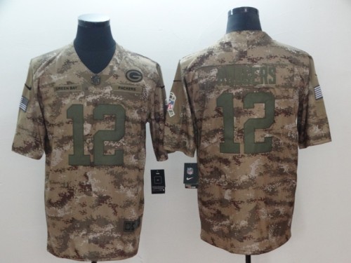Green Bay Packers #12 RODGERS Camouflage NFL Jersey
