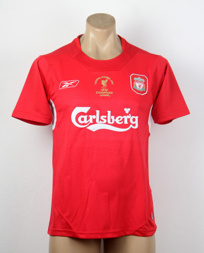 Retro Jersey 2005 Liverpool Champions League Home Red Soccer Jersey Vintage Football Shirt