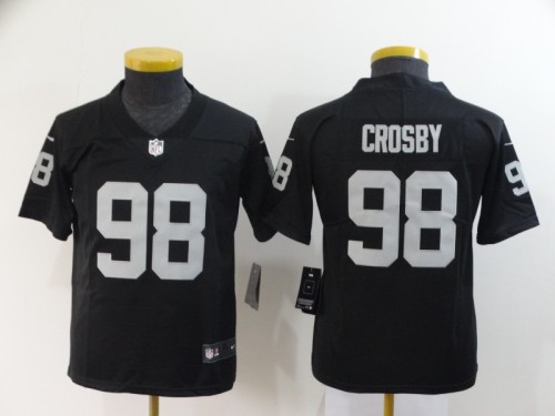 Oakland Raiders 98 Maxx Crosby Black Youth Vapor Untouchable Limited Jersey