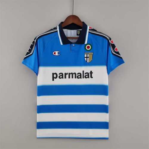 Retro Jersey 1999-2000 Parma Third Away Blue Soccer Jersey Vintage Football Shirt