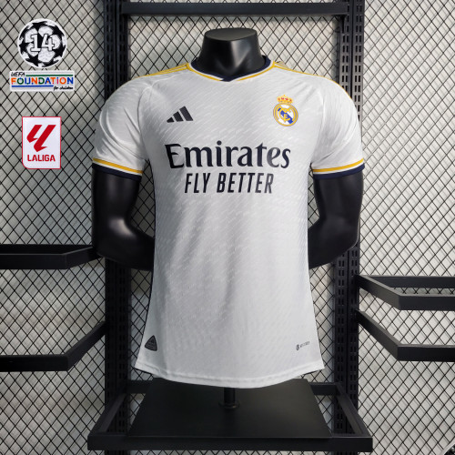 Player Version 2023-2024 Real Madrid Home Soccer Jersey