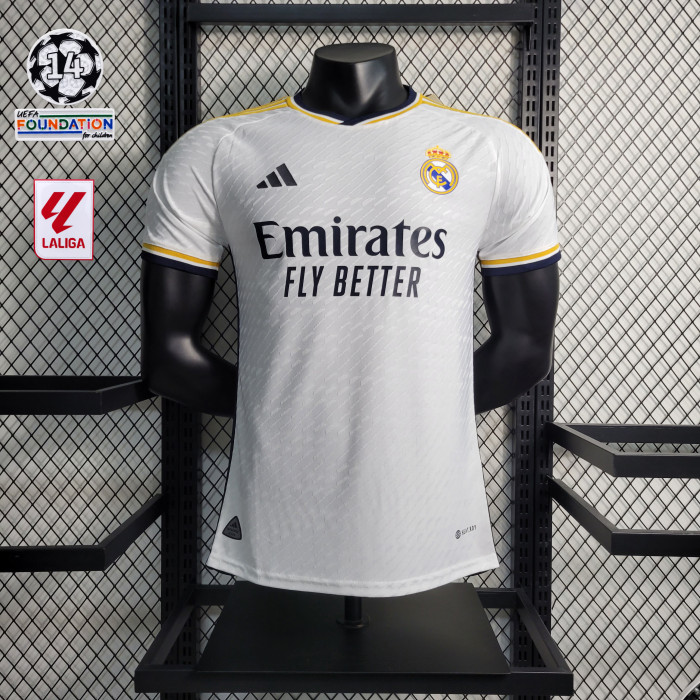 Player Version 2023-2024 Real Madrid Home Soccer Jersey