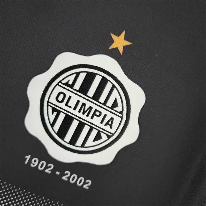 Retro Jersey 2002 Club Olimpia Away Black Soccer Jersey
