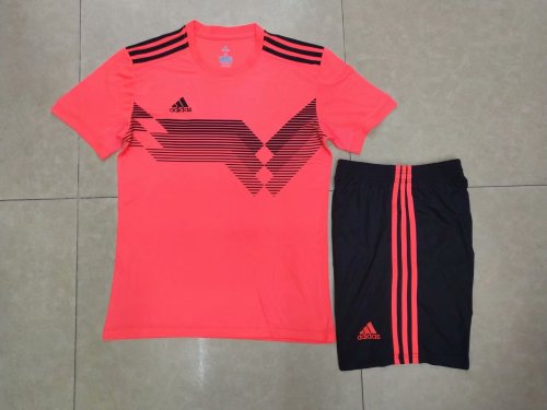 #813 Orange Soccer Training Uniform Adult Jersey and Shorts