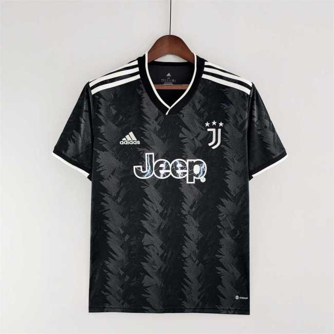 Fans Version 2022-2023 Juventus Away Black Soccer Jersey S,M,L,XL,2XL,3XL,4XL