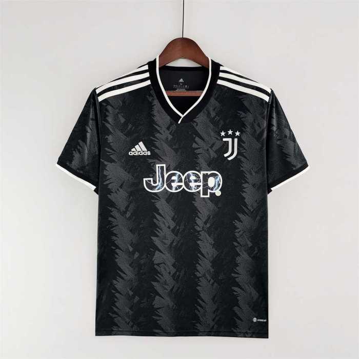 Retro Jersey 2022-2023 Juventus Away Black Soccer Jersey Vintage Football Shirt