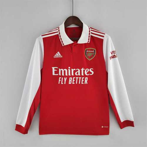 Long Sleeve Fans Version 2022-2023 Arsenal Home Soccer Jersey