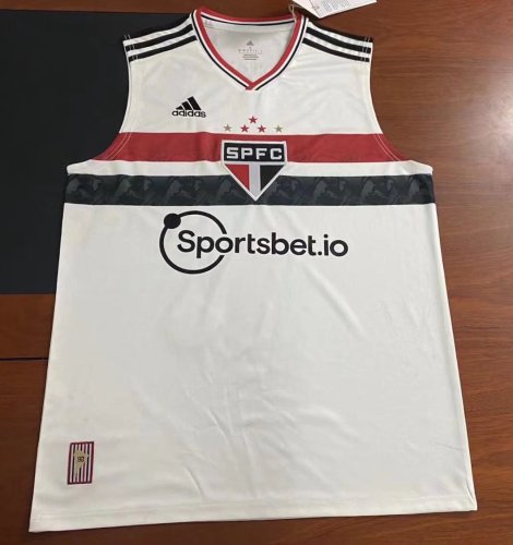 2022-2023 Sao Paulo White Soccer Vest