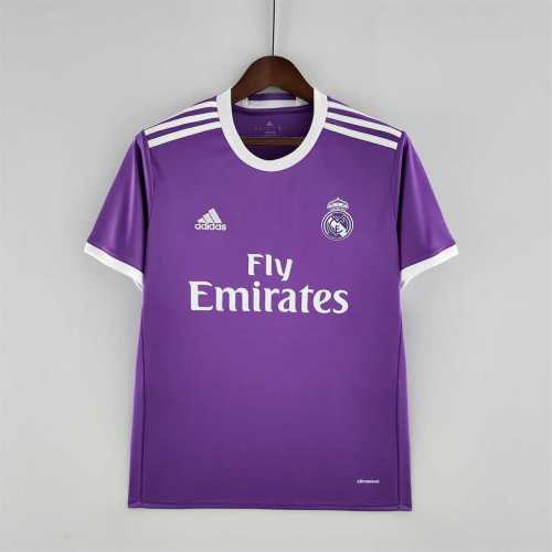 Retro Jersey 2017-2018 Real Madrid Away Purple Soccer Jersey