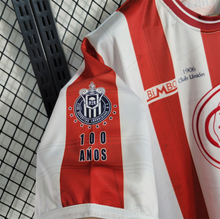 Retro Shirt 1906-2006 Chivas Centennial Vintage Soccer Jersey